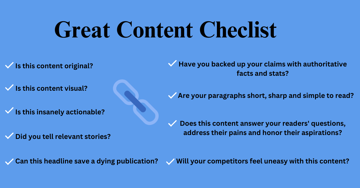 Content Checklist